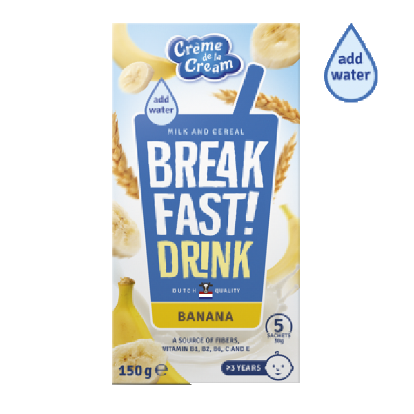 Breakfast! Milk & Cereal Banaan